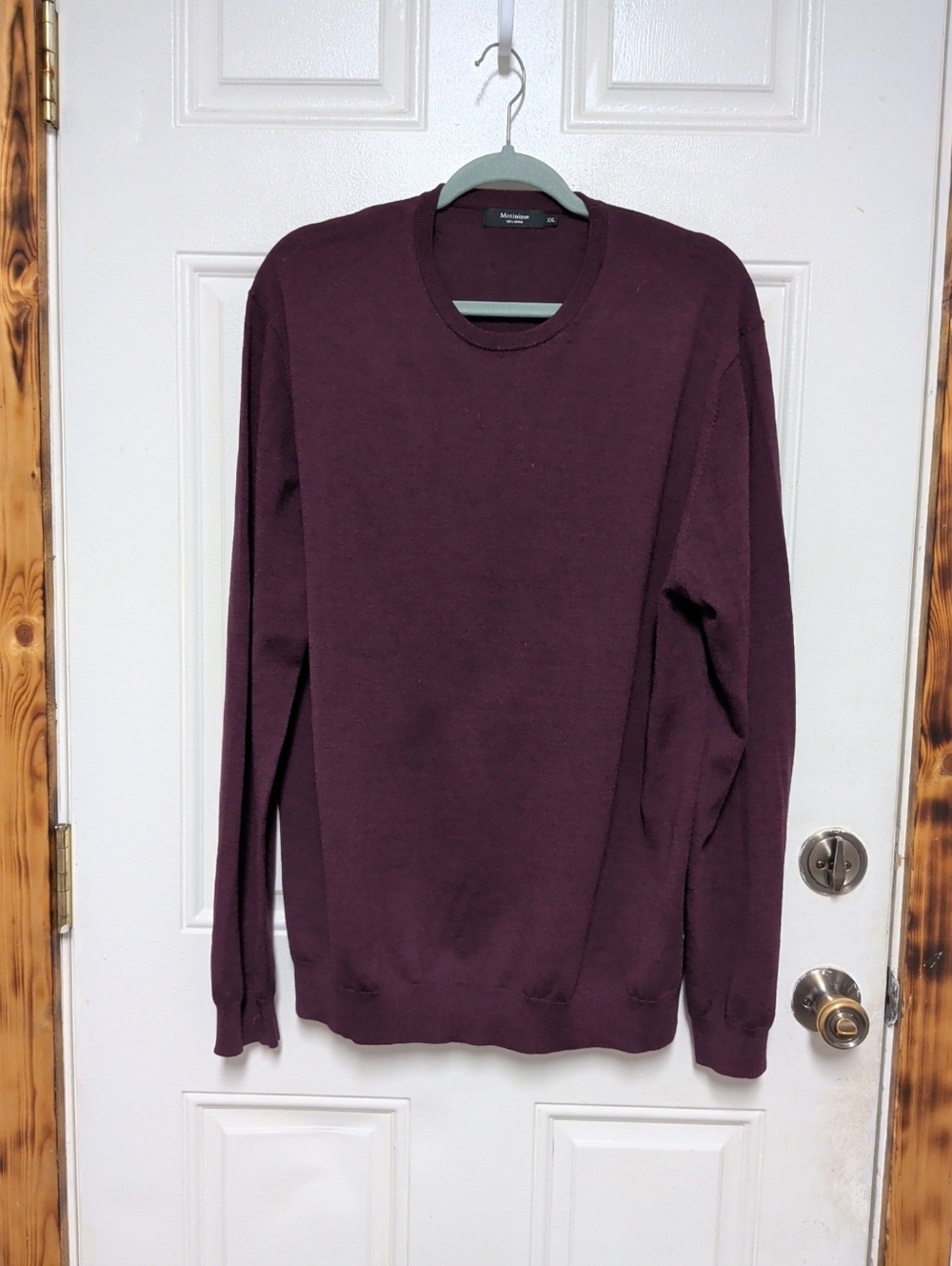 MATINIQUE Lovely Men's Margrate Purple Merino Wool Jumper, XXL